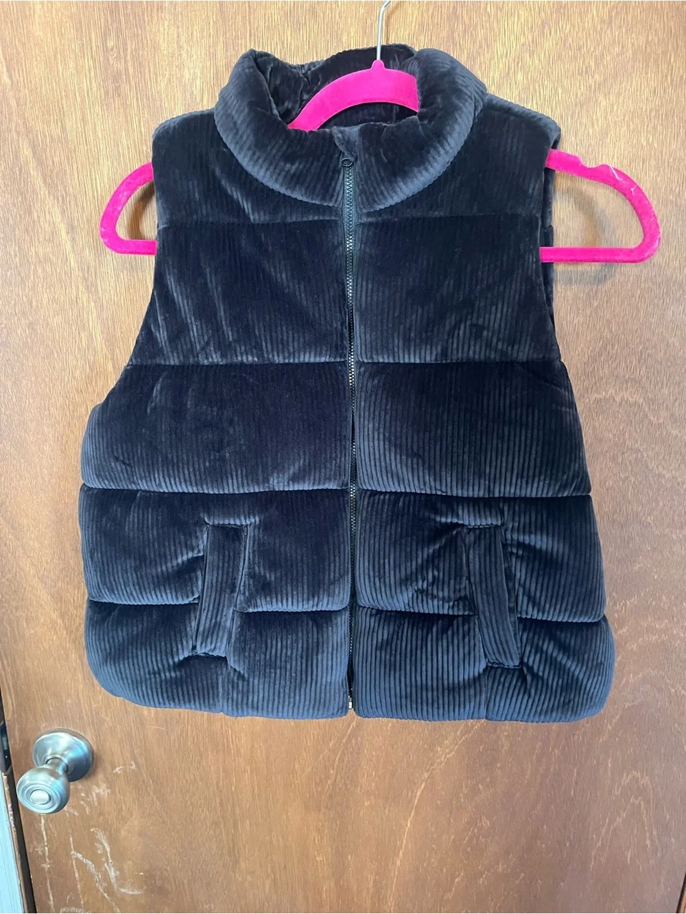 Athletic Works Black Jacket with Pink Hanger Accent